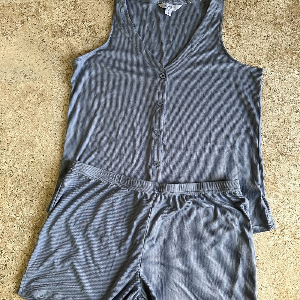 New York & Company Blue Pajama Set